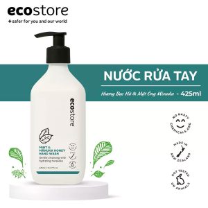 Nước rửa tay hương bạc hà và mật ong Mānuka gốc thực vật Ecostore 425ml